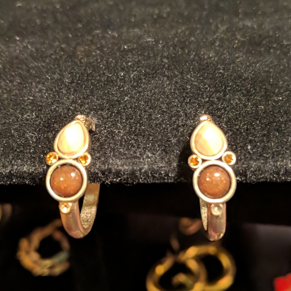 3 for $110 Earrings Vintage hoops